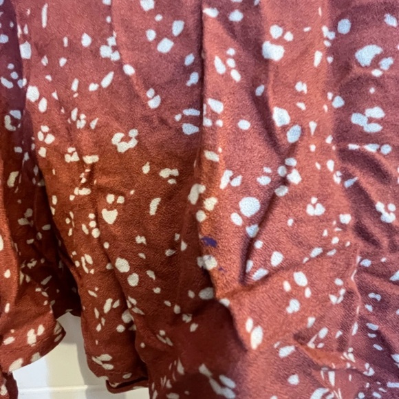 URBAN Romantics Terracotta Floral Mini Skirt Peasant Babydoll Shorts Under - Picture 2 of 8